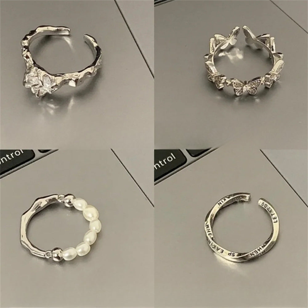Wholesale Plain Irregular 925 Sterling Silver Ring ACC-RS-Yues009