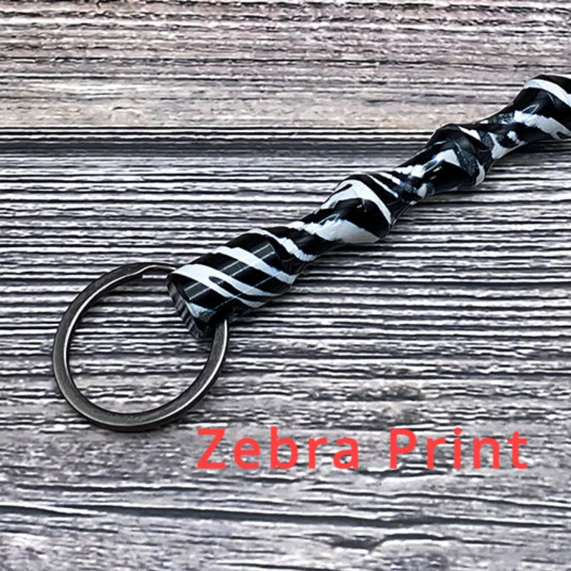 Wholesale Leopard Print Camouflage Aluminum Alloy Pen Shape Hard Keychains ACC-KC-ChiP002