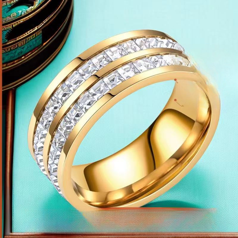 Wholesale Titanium Steel Ring Stainless Steel Baby's Breath Ring ACC-RS-Xinj001