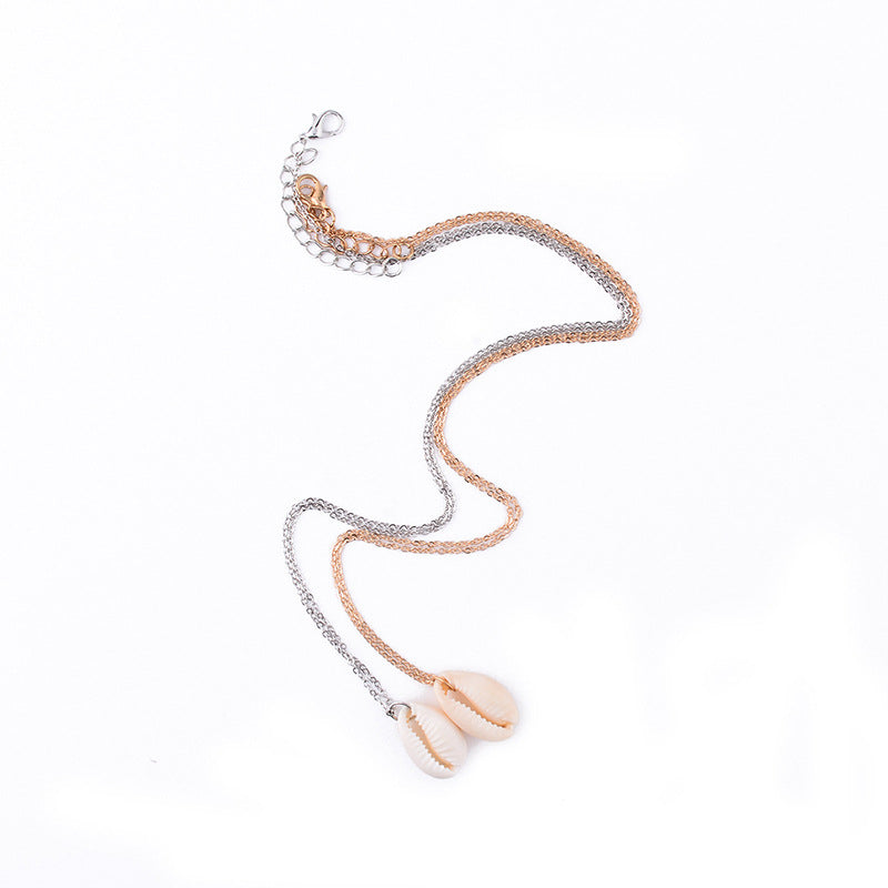 Wholesale  Natural Shell Short Necklace Clavicle Chain