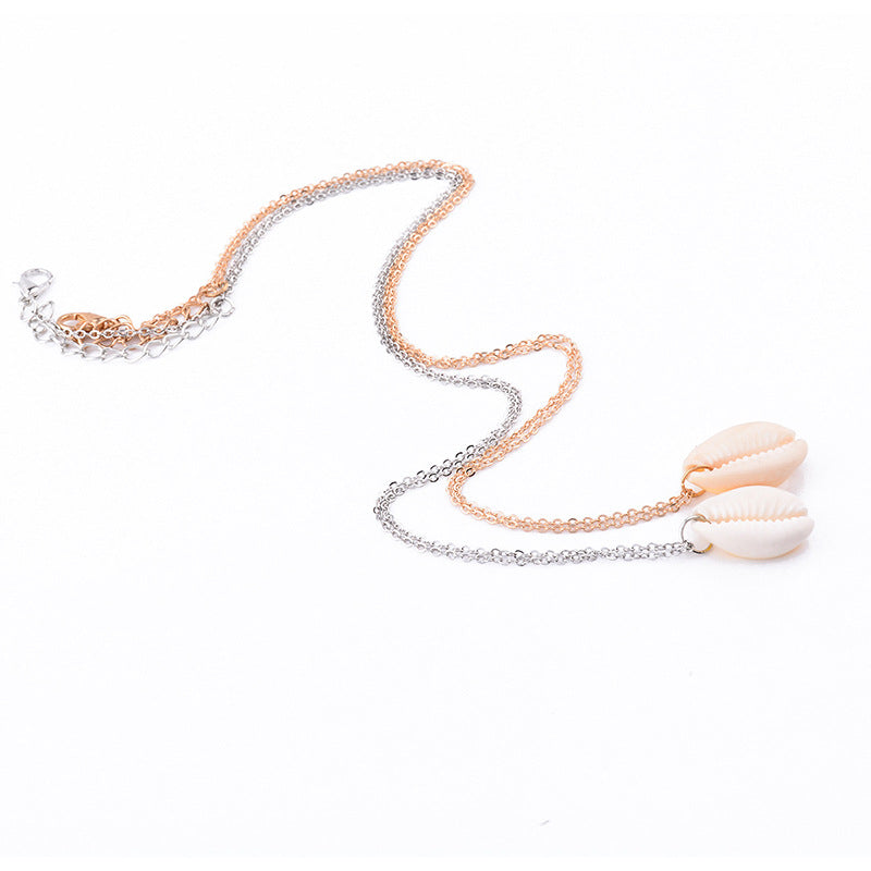 Wholesale  Natural Shell Short Necklace Clavicle Chain