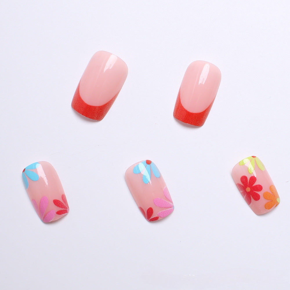 Wholesale 24 Pieces/box Press-on Nails Kits Nail Stickers ACC-NS-XingNai026