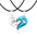 Wholesale creative stainless steel diamond love stitching Valentine's Day necklace