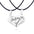 Wholesale creative stainless steel diamond love stitching Valentine's Day necklace