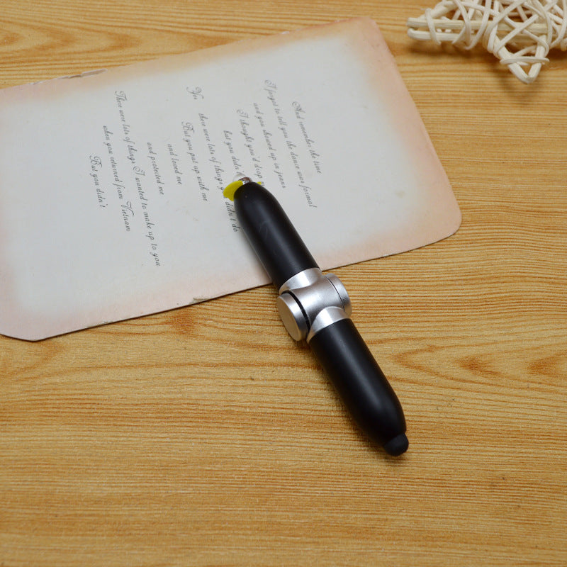Wholesale  Led creative decompression pen multi-function fingertip gyro ballpoint pen