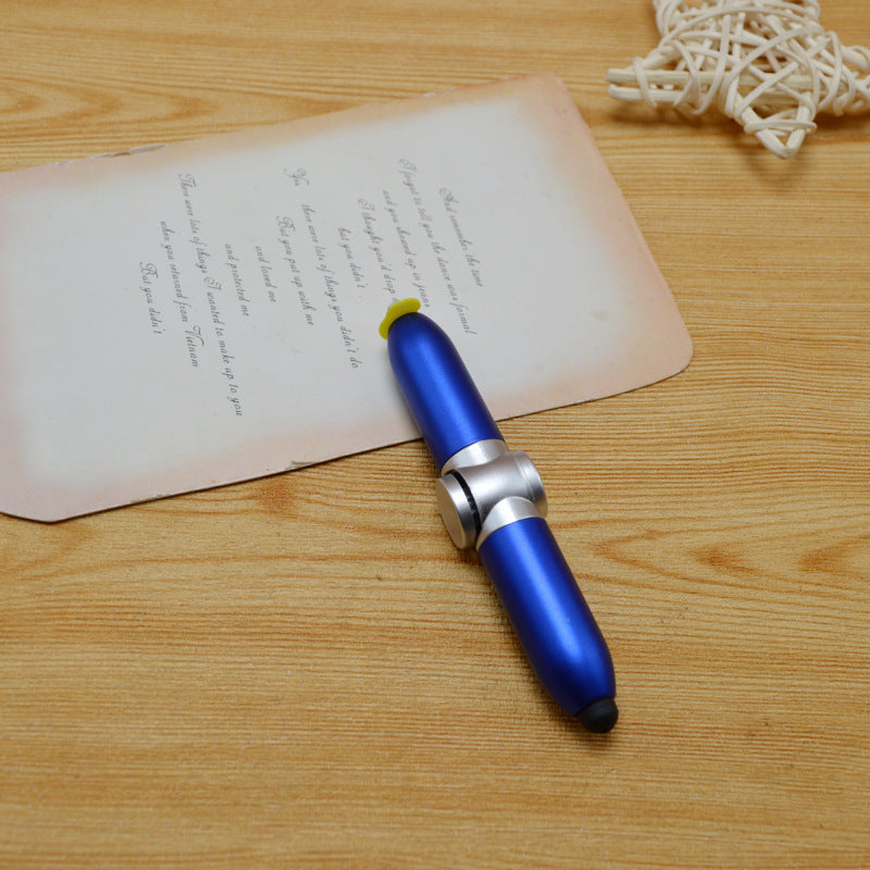 Wholesale  Led creative decompression pen multi-function fingertip gyro ballpoint pen