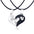 Wholesale creative stainless steel diamond love stitching Valentine's Day necklace