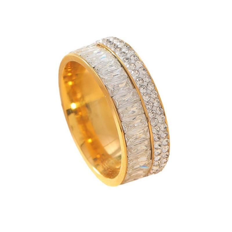 Wholesale Stainless Steel Rings with Diamond and Zircon Rings ACC-RS-WangG010