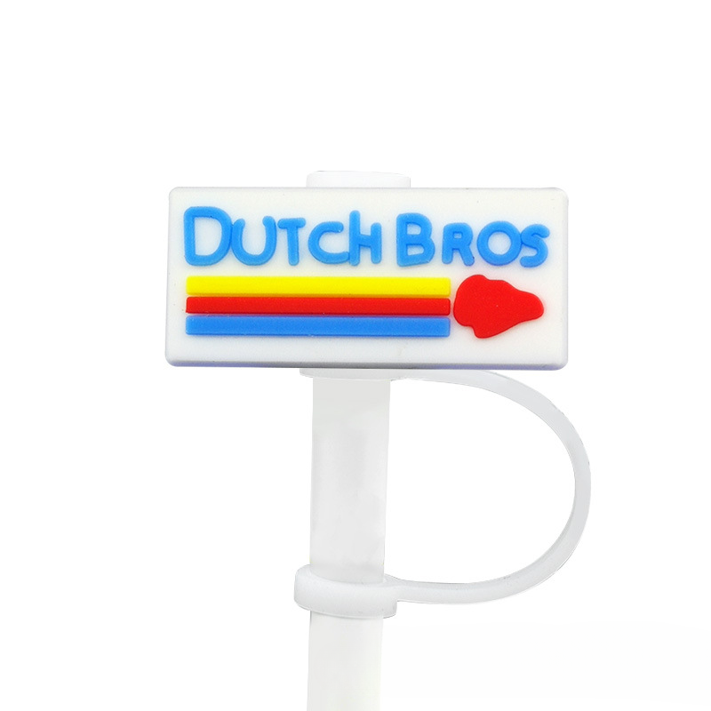 Wholesale 10PCS 7-8mm PVC Cute Cartoon Straw Tube Cap