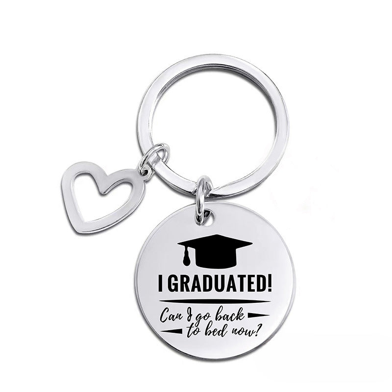 Wholesale 2024 Graduation Season Gift Commemorative Stainless Steel Keychain ACC-KC-Ganggu010