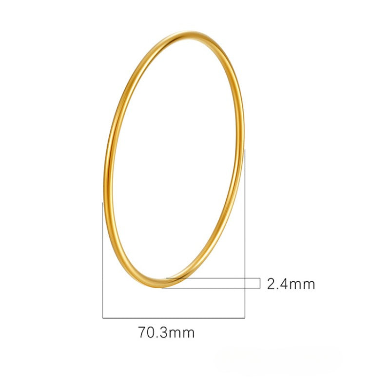 Wholesale Simple Plain Ring Stainless Steel Bracelet ACC-BT-MuShan003