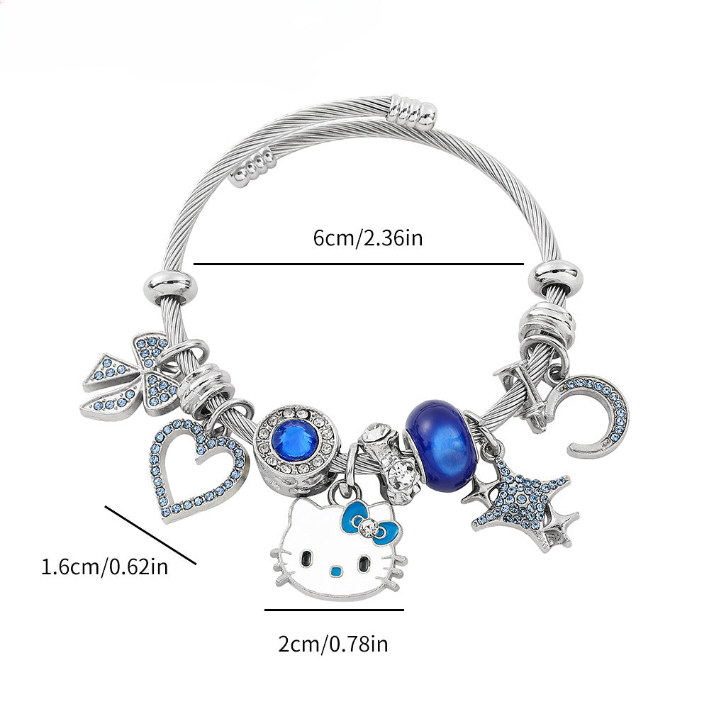 Wholesale Cartoon Cute Beaded Open Bracelets ACCVIP-BT-Zhuox001