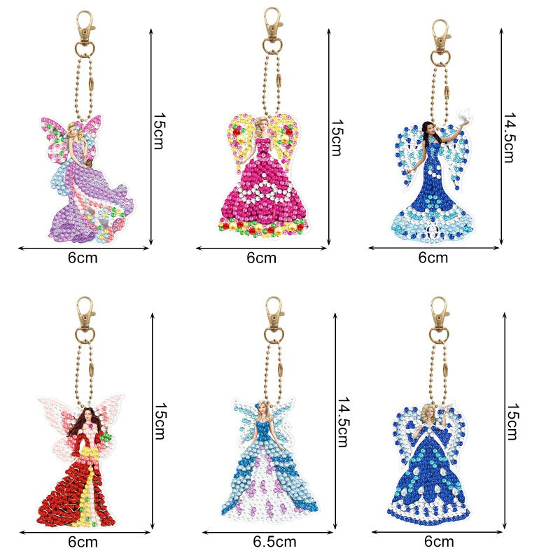 Wholesale Acrylic Cute Small Animal Dot Diamond Painting Custom Keychains ACC-KC-XingNa002