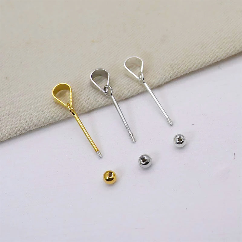 Wholesale S925 Sterling Silver Beadable Bar Links Necklace DIY Beaded Pendant ACC-NE-GuanSheng001