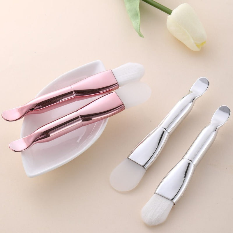 Wholesale Smear Type Double Head Soft Bristle Silicone Makeup Brush ACC-MB-Ruij005