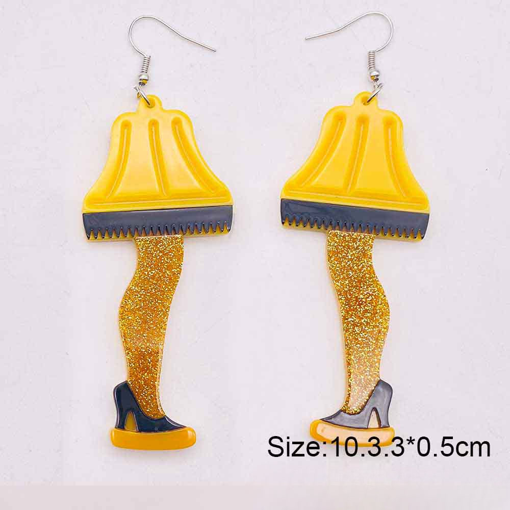 Wholesale Creative Table Lamp High Heels Acrylic Earrings ACC-ES-Cheny008