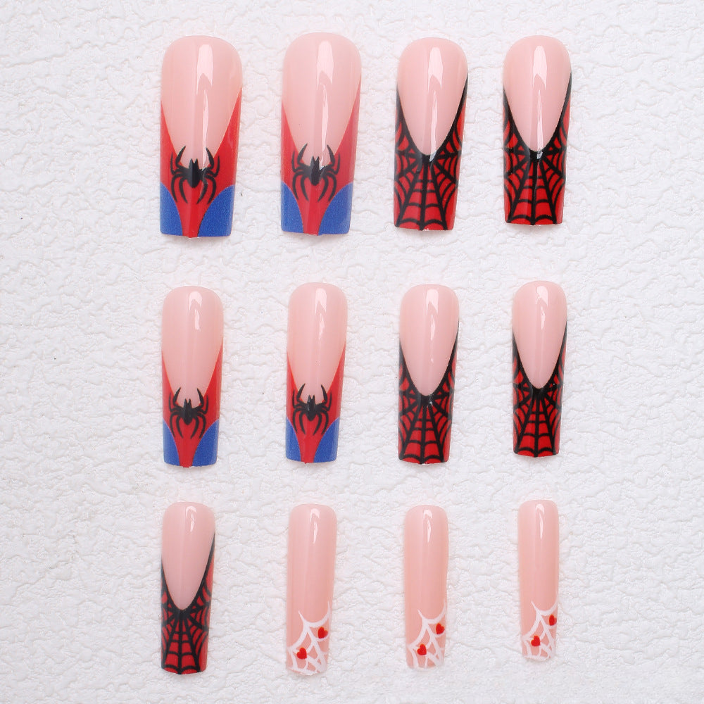 Wholesale 24 Pieces/box Press-on Halloween Nails Kits Nail Stickers ACC-NS-XingNai023