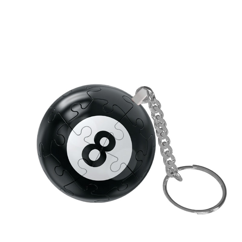 Wholesale Christmas 3D Spherical Puzzle Building Blocks Earth Football Basketball Keychains ACC-KC-BeiBi001