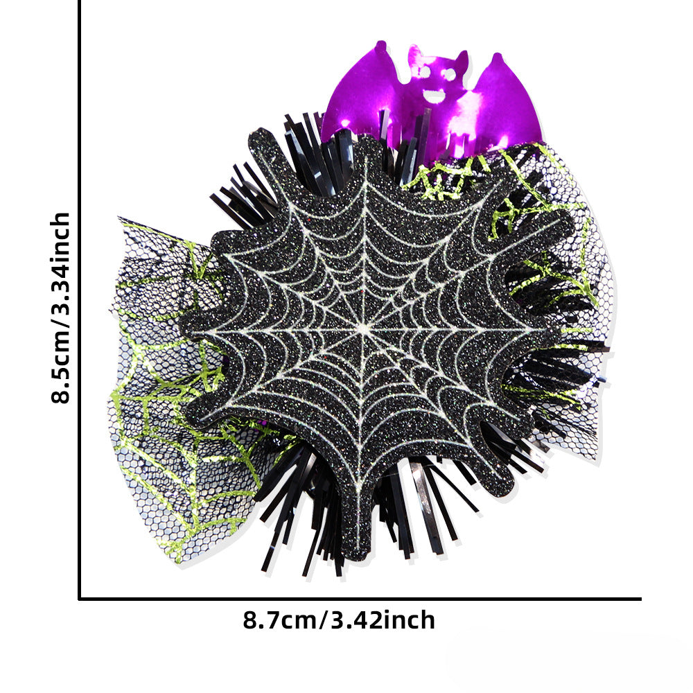 Wholesale Halloween Ghost Skull Glitter Badge Reels Keychains ACC-KC-ZhouHao001