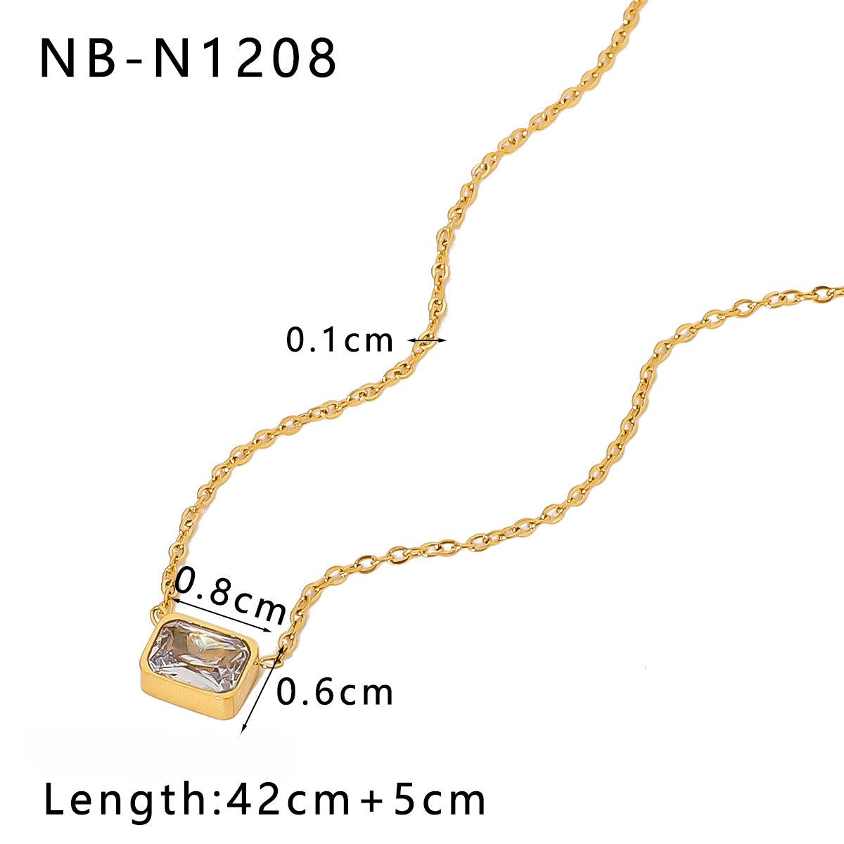 Wholesale Stainless Steel Plated 18k Gold Oil Drop Butterfly Rainbow Love Color Necklaces ACC-NE-XinY009
