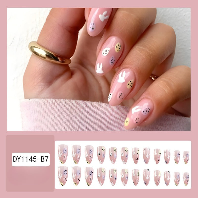 Wholesale 24 Pieces/box Easter Nails Kits Nail Stickers ACC-NS-QXJ005