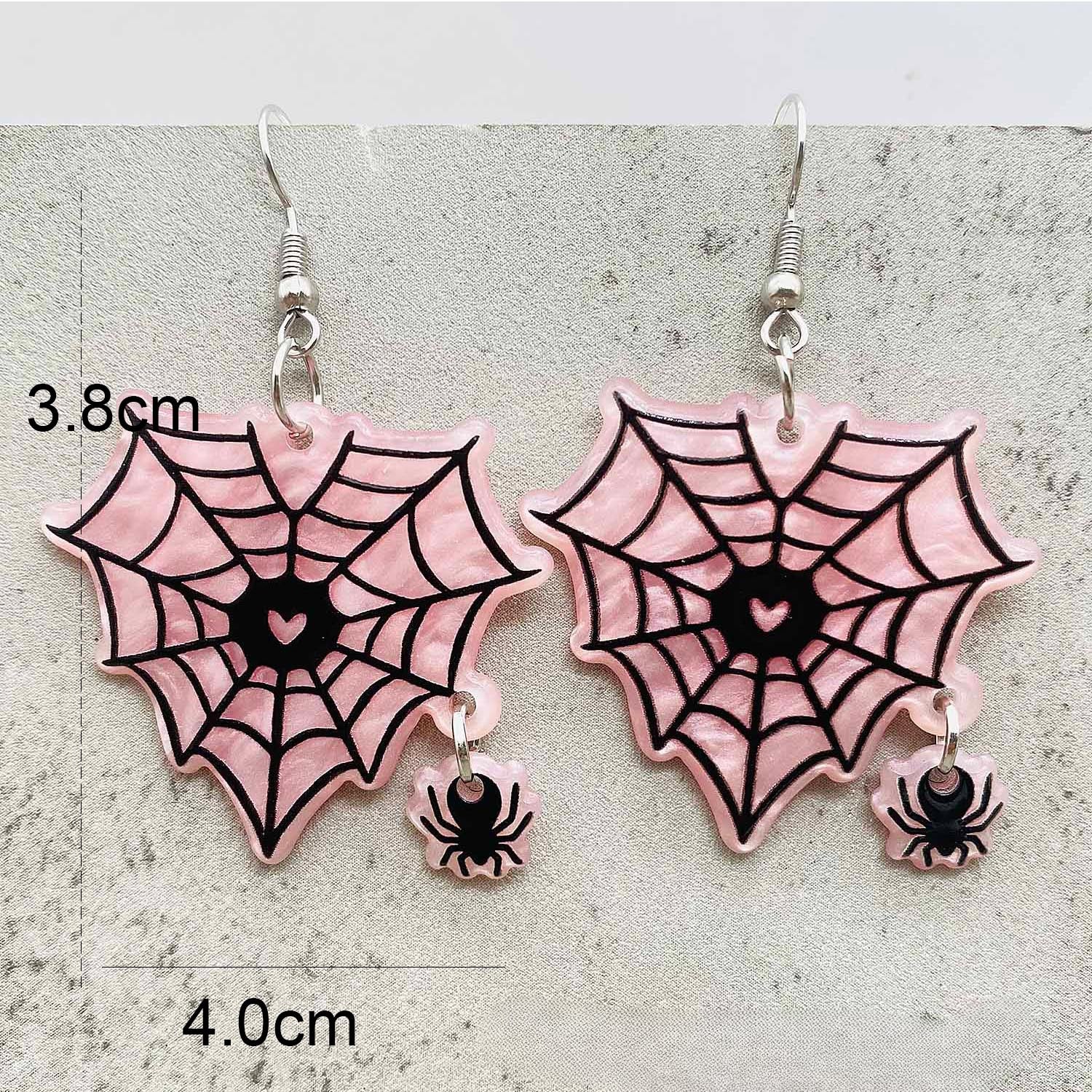 Wholesale Halloween Earrings Pumpkin Head Skull Ghost Pulley Acrylic Earrings  ACC-ES-ChenY019
