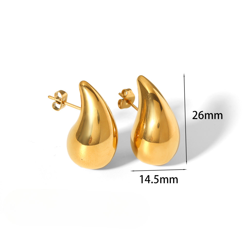 Wholesale Curved 18K Gold Stainless Steel Earrings ACC-ES-LiQuan011