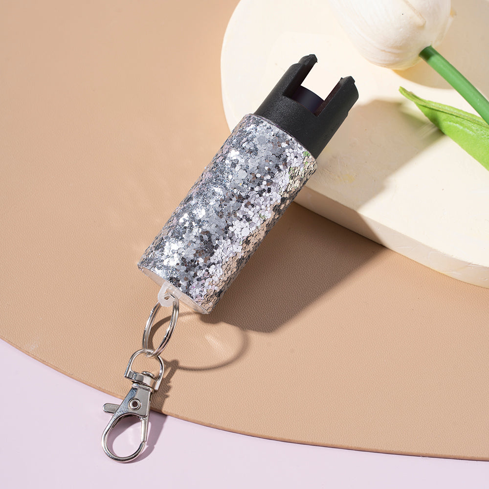 Wholesale Portable Push-on Glitter Sequin Keychains ACC-KC-ZhiYa061