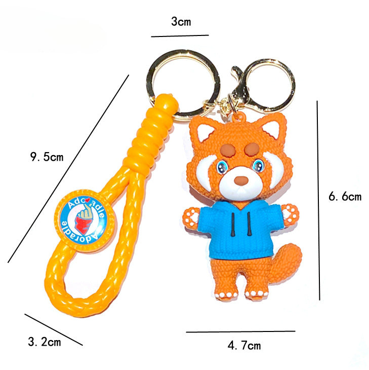 Wholesale Cartoon Bear PVC Soft Keychain Creative Keychain ACCVIP-KC-XinShu012