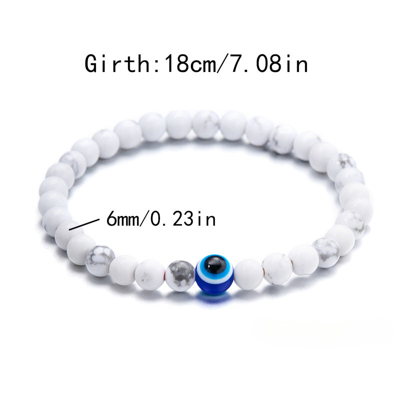 Wholesale 6mm Evil Eye Bracelet ACC-BT-FanYou007