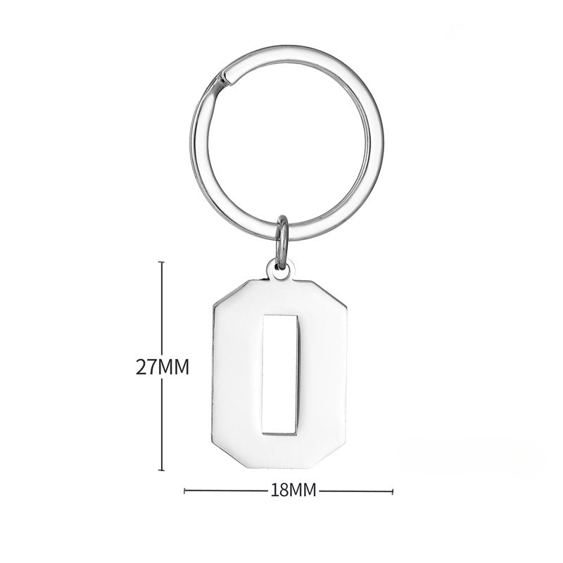 Wholesale Digital Stainless Steel Keychains ACC-KC-JinZhu008