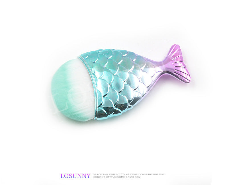 Wholesale Single Mermaid Tail Foundation Brush Makeup Brush Blush Brush Beauty Makeup Tools ACC-MB-LXY002