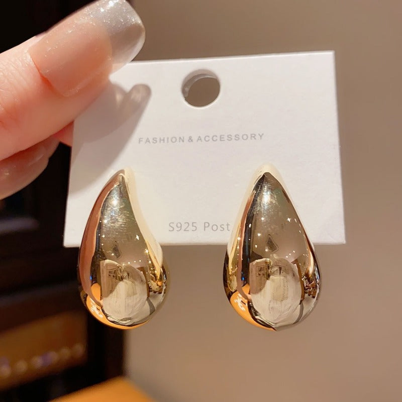 Wholesale European and American Retro Metal Cold Style Water Drop Earrings ACC-ES-HaoWen004