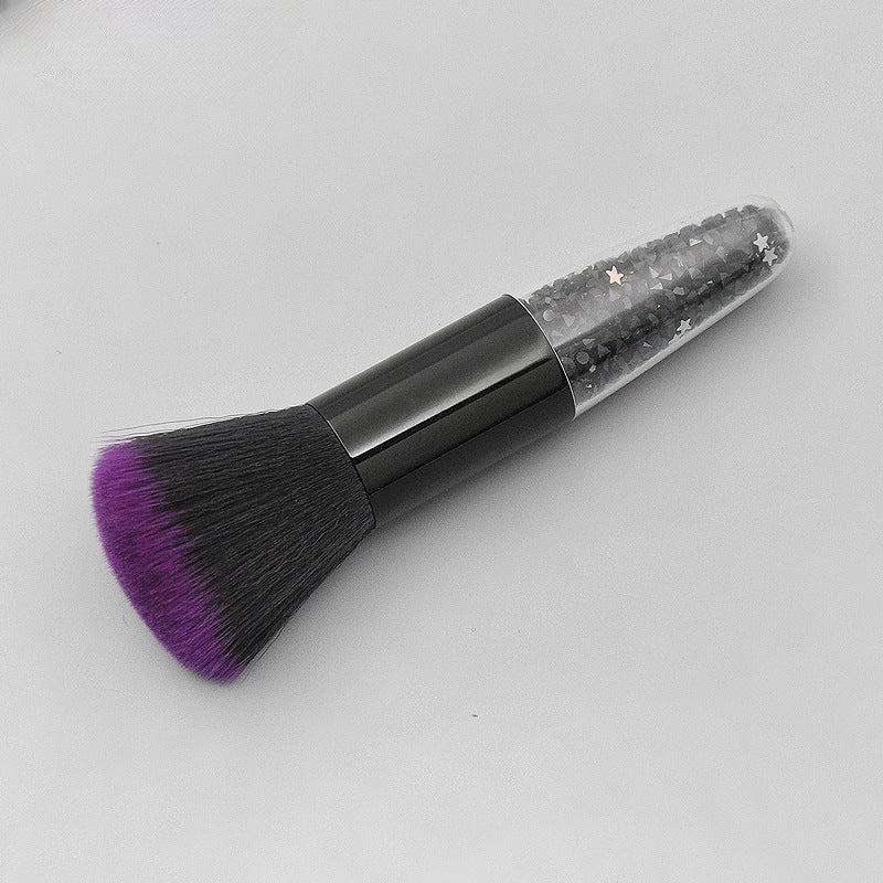Wholesale Single Crystal Transparent Handle Powder Brush Makeup Brush Blush Foundation Brush Beauty Tools ACC-MB-LXY001