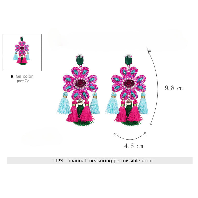 Wholesale Bow Vintage Tassel Earrings ACC-ES-JuJia009