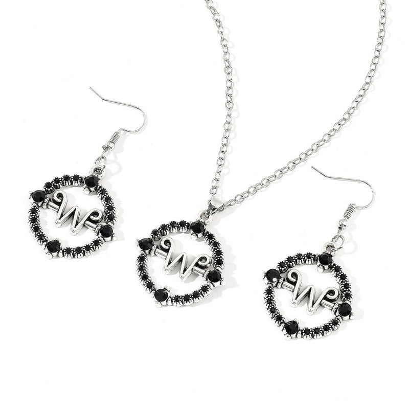 Wholesale Metal Wednesday Horror Necklaces Earrings ACC-NE-Zhuox004