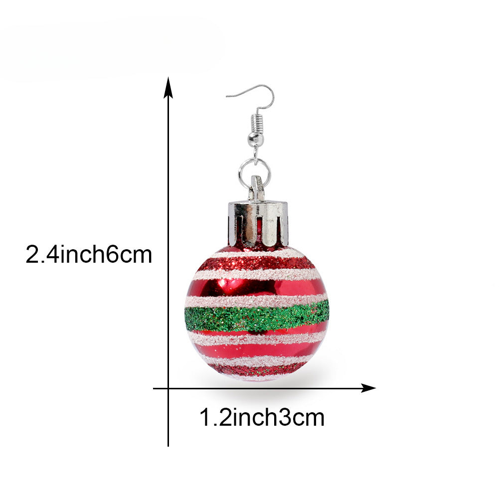 Wholesale Creative Christmas Season Cute Round Earrings ACC-ES-Tengc005
