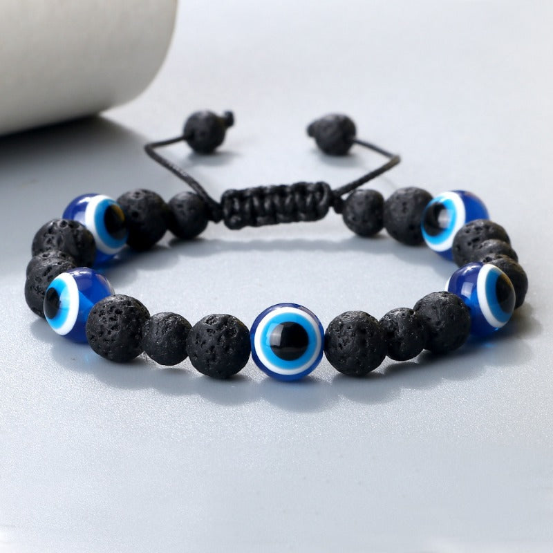 Wholesale Round Bead Devil Eye Braided Bracelet ACC-BT-Xinh004