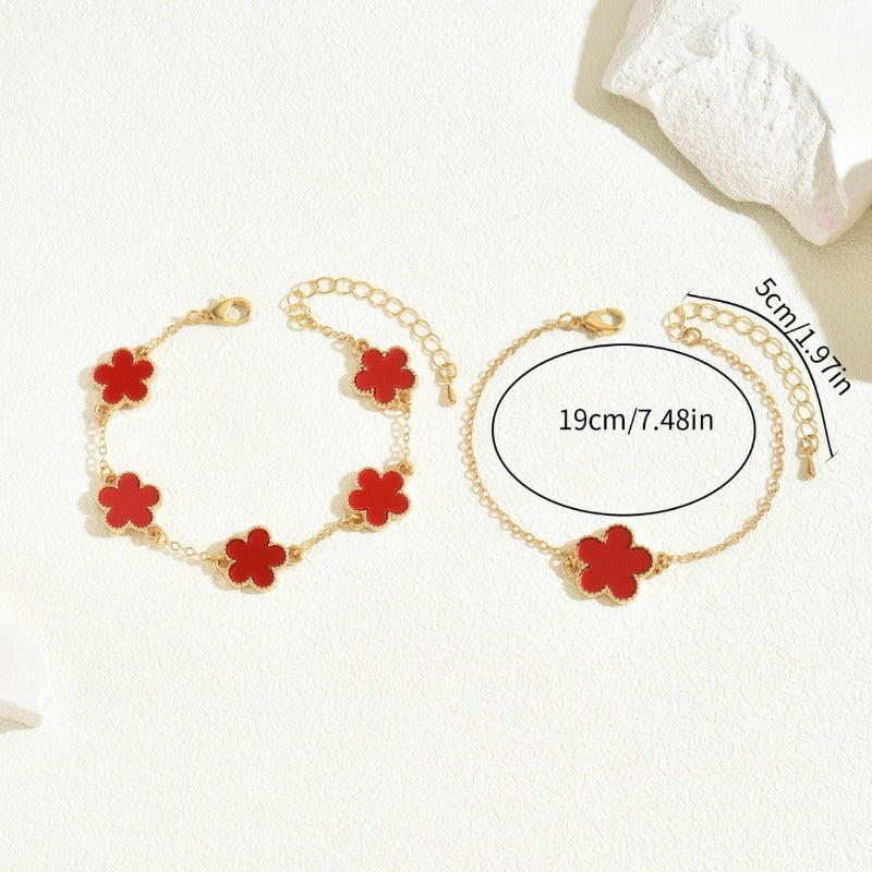 Wholesale Plum Blossom Flower Oil Drop Bracelet ACC-BT-BaSha001