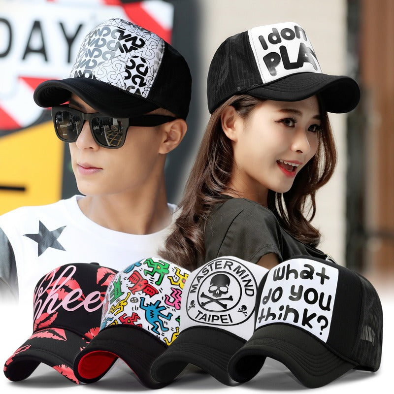 Wholesale Fashion Letter Printed Embroidery Mesh Cap Baseball Cap ACC-HT-TNS001