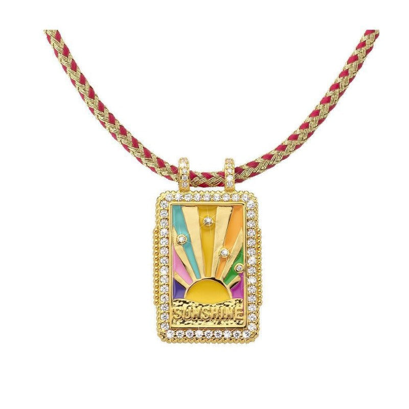 Wholesale Desert Wind Tarot Sun Moon Necklace ACC-NE-XuanChi004