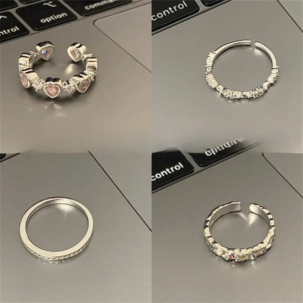 Wholesale Plain Irregular 925 Sterling Silver Ring ACC-RS-Yues009