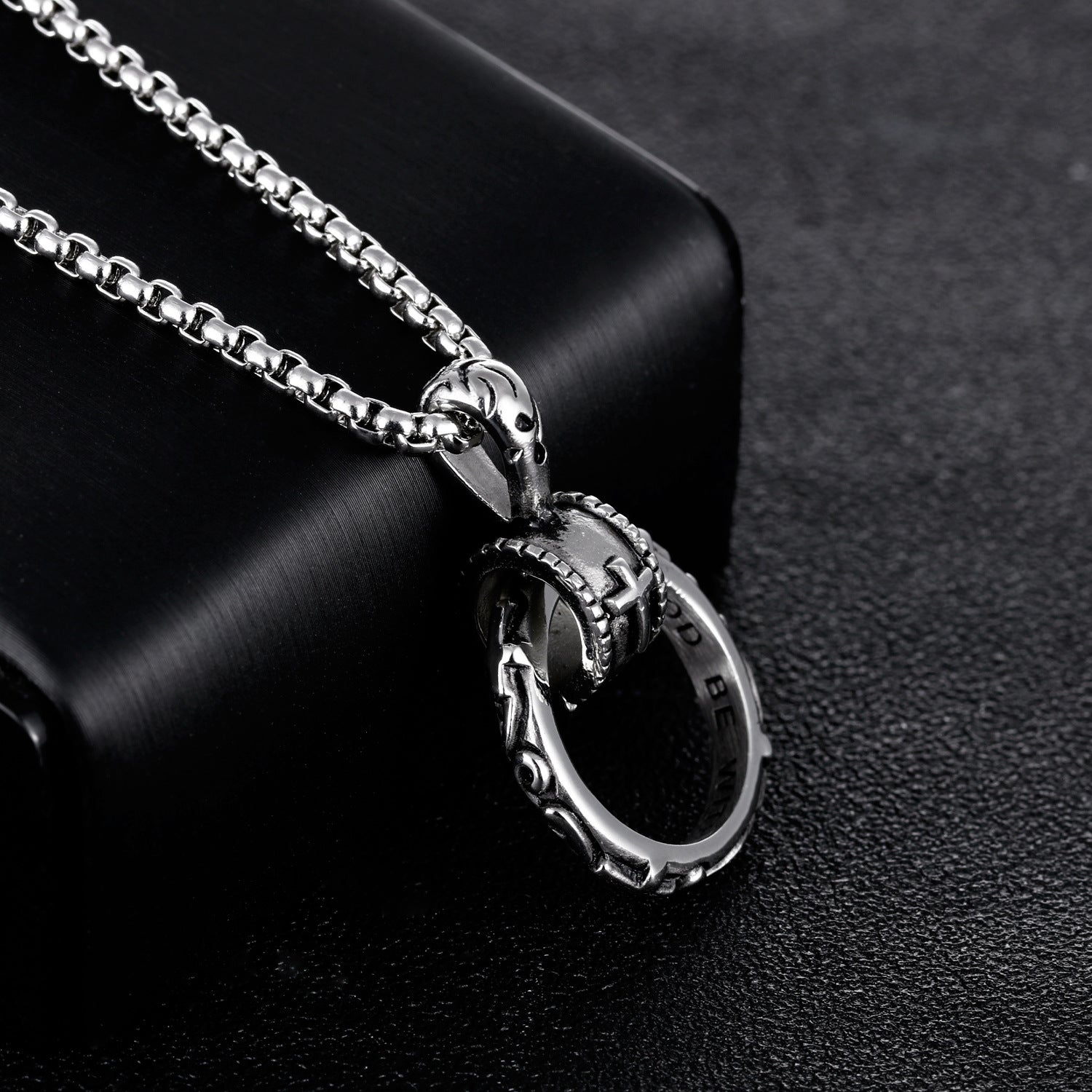 Wholesale Cross Men' s Titanium Steel Necklace
