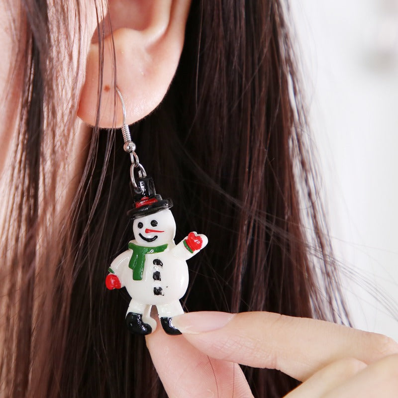 Wholesale Christmas Tree Earrings Ornaments Snowflake Earrings ACC-ES-ZhouHao003