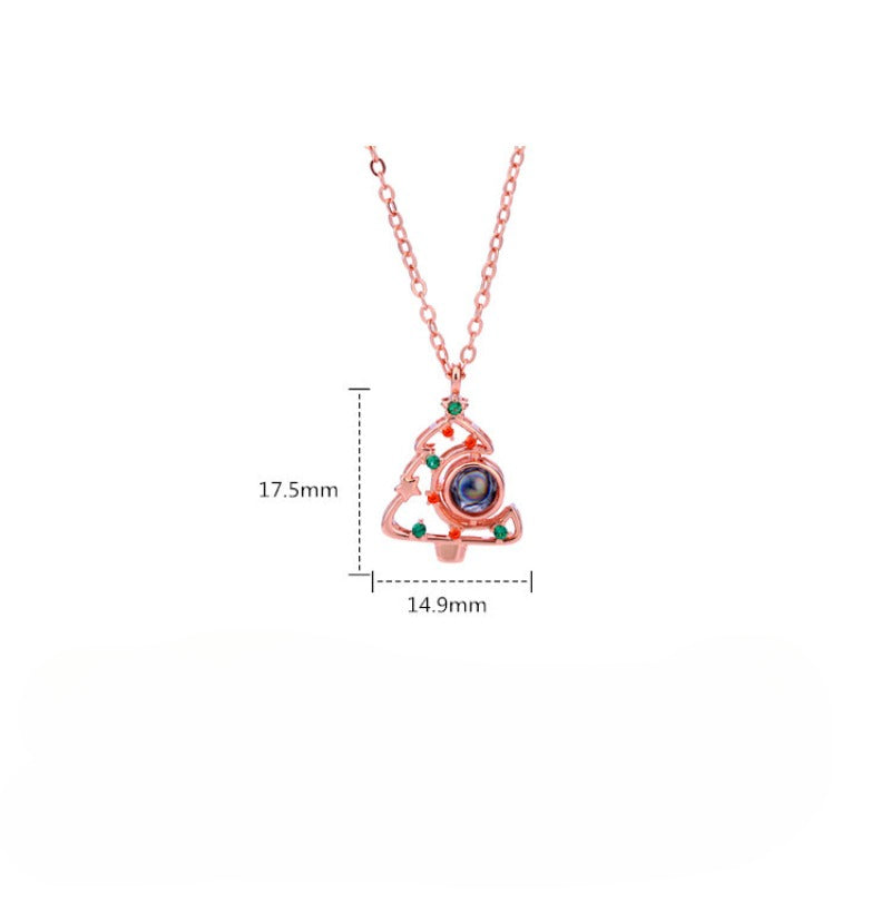 Wholesale 2pcs Christmas Tree Necklaces Pendant ACC-NE-ZhenXin001