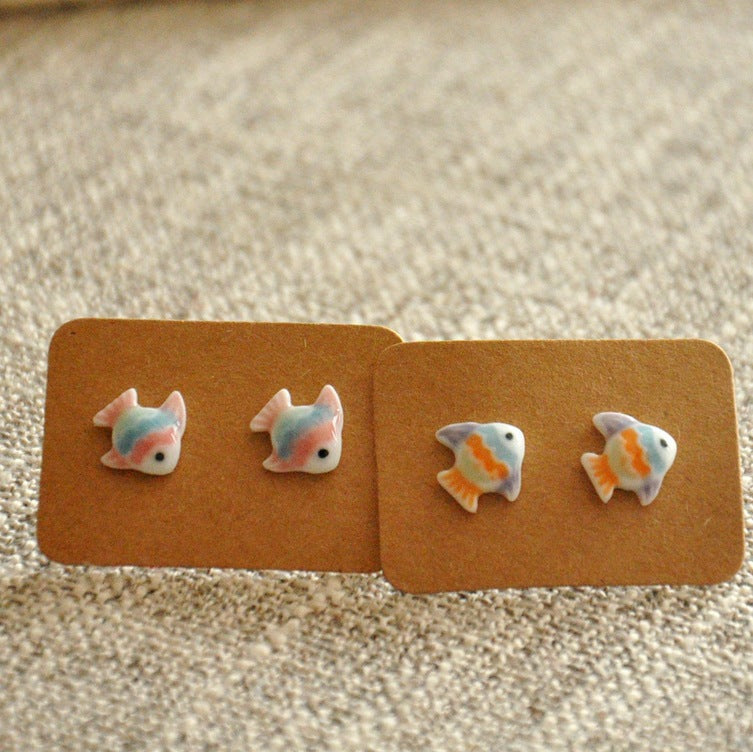 Wholesale Colorful Goldfish Elegant Earrings