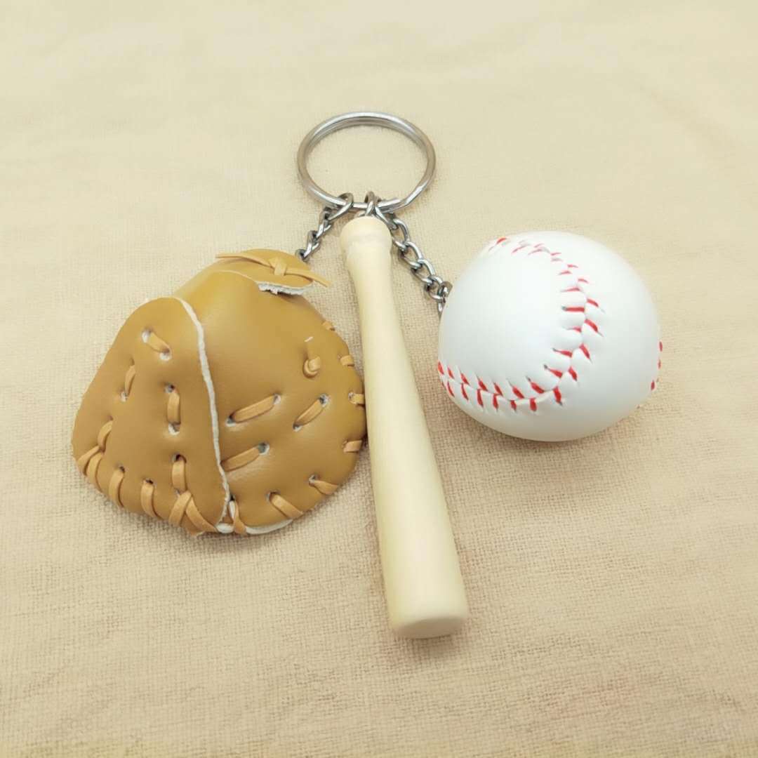 Wholesale mini baseball metal keychain ACC-KC-YouY002