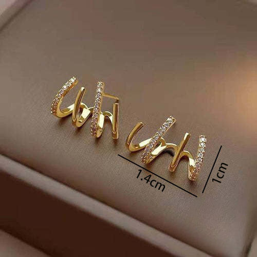 Wholesale 925 Silver Exaggerated Personality Diamond Earrings Blingbling Earrings Statemente Earrings ACC-ES-YunJin002
