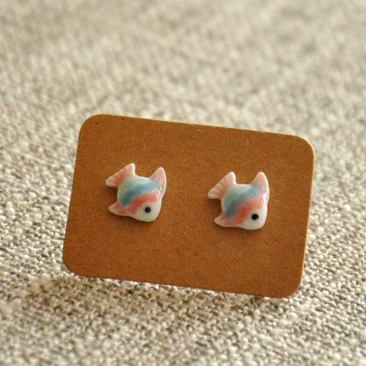 Wholesale Colorful Goldfish Elegant Earrings