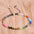 Wholesale constellation 3mm colorful beaded bohemian bracelet